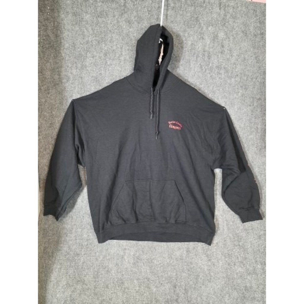 Gildan Denton County Choppers Graphic‎ Hoodie 3XL Black Plus Size Casual Biker